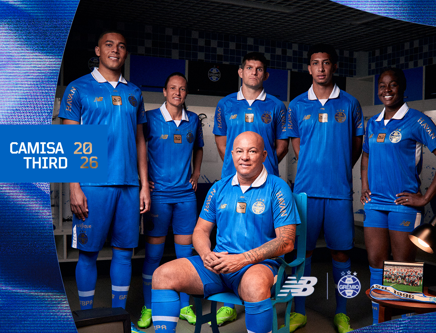 Grêmio lança terceira camisa para temporada